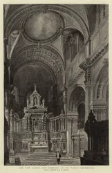 Der neue Altar und das Retabel in der St. Paul